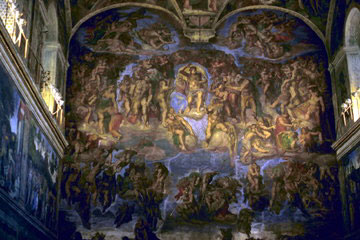 Michelangelo’s painting of the Last Judgment.